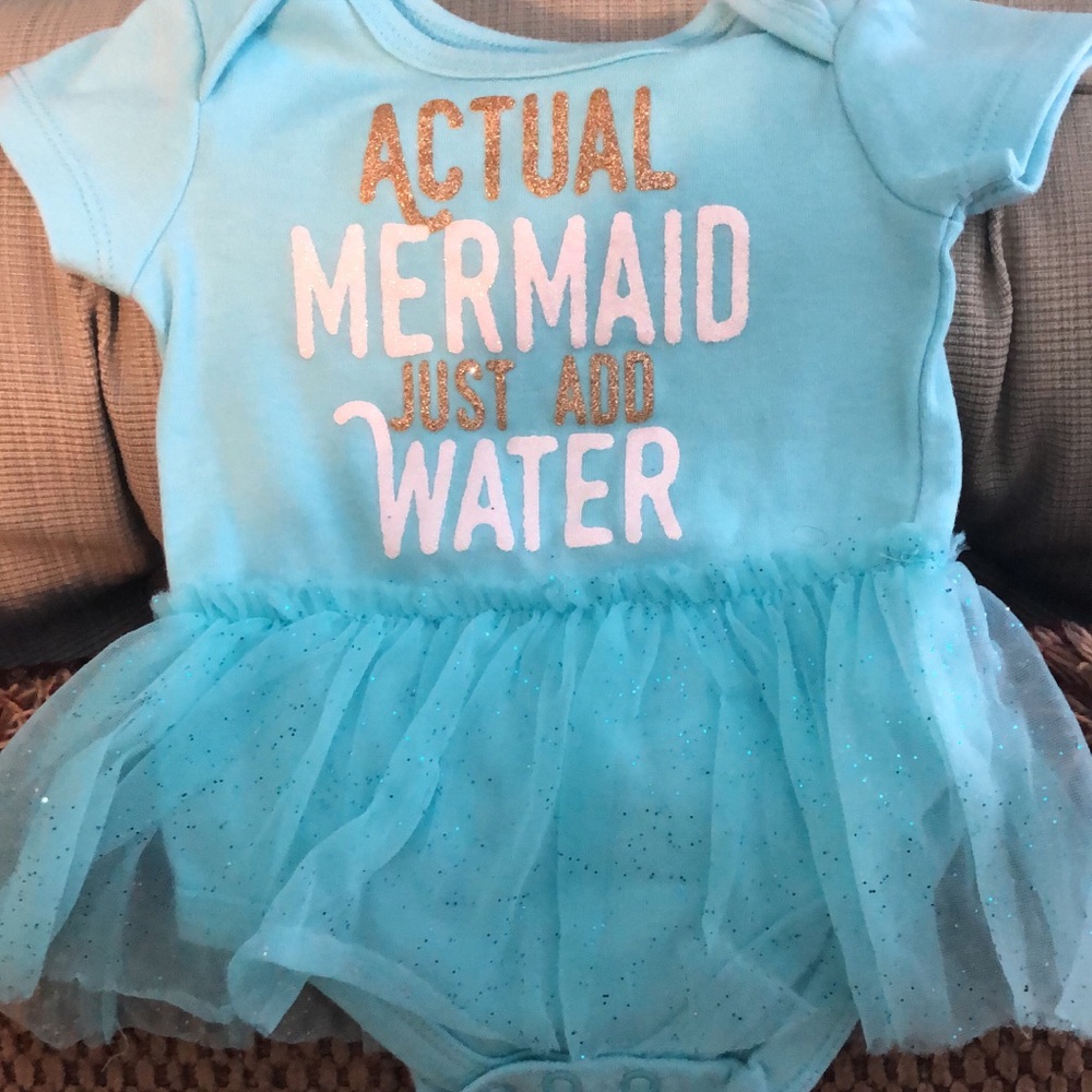 0-3 Month onesie with built in Tutu